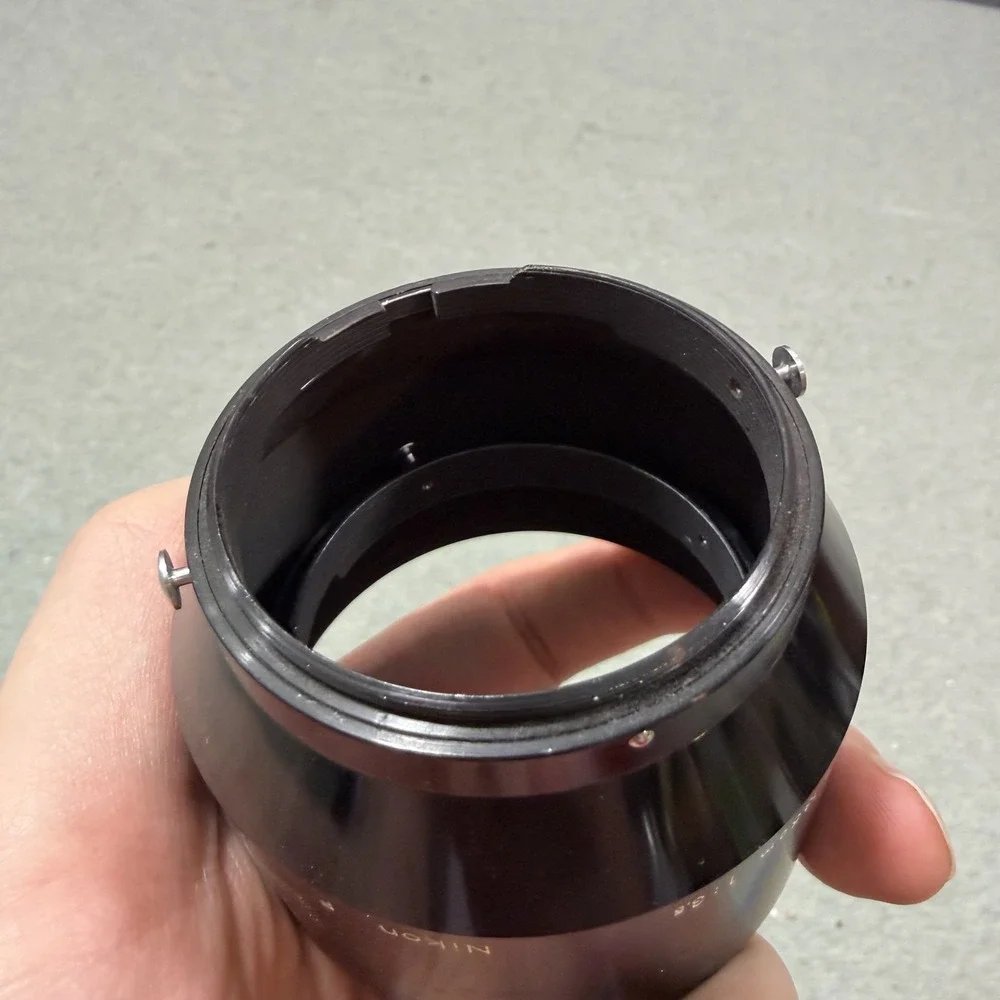 Vintage Nikon F Camera Lens Hood For f=10.5cm 1:2.5 f=13.5cm 1:3.5